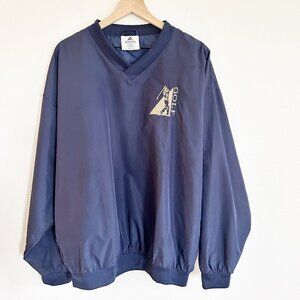 Augusta Sportswear Golf Windbreaker XL Blue Embroidered Pullover V-Neck